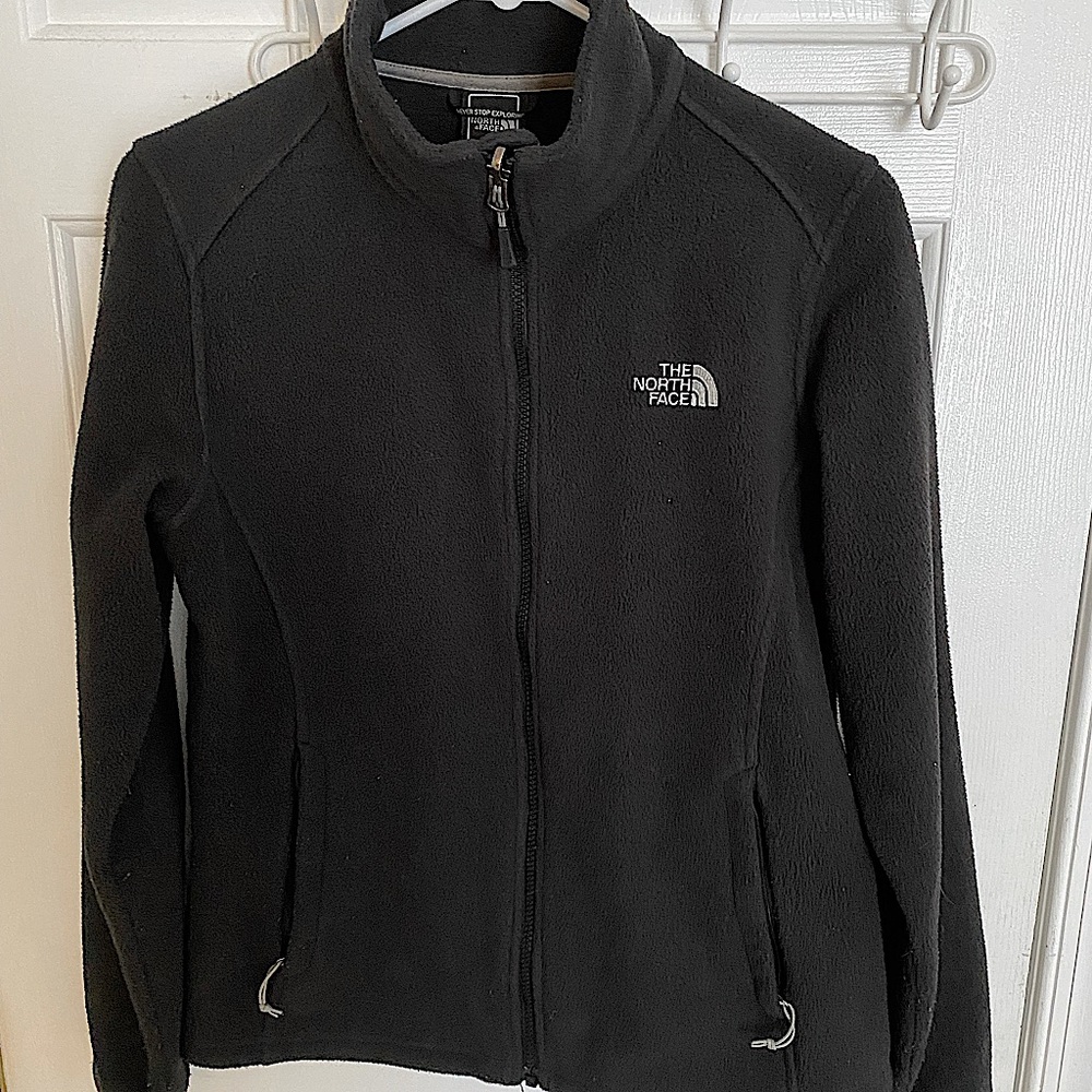 Black Women’s North Face Fleece Full Zip-Up Jacket